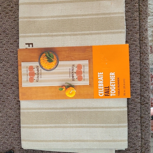 36" FAll TABLE RUNNER BY CELEBRATE FALL TOGETHER SEASONAL - Picture 2 of 6